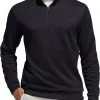 Adidas Men's Adicross Recycled Polyester 1/4 Zip Golf Pullover Black
