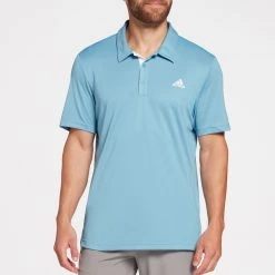 Adidas Men's Drive Solid Polo Shirt Hazy Blue -Golf Apparel Shop unnamed file 7038