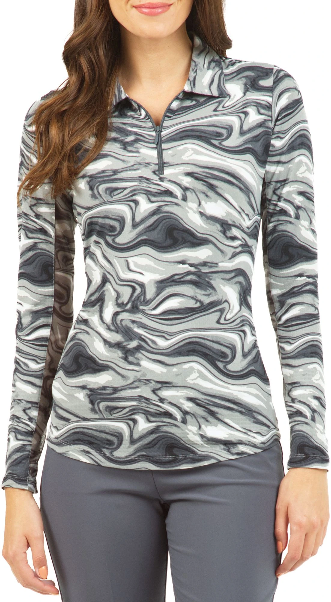 IBKUL Women's Devin Long Sleeve Golf Polo Devin Black 3 IBKUL Women's Devin Long Sleeve Golf Polo Devin Black