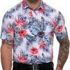 Waggle Men's Tropic Breeze Golf Polo White/blue