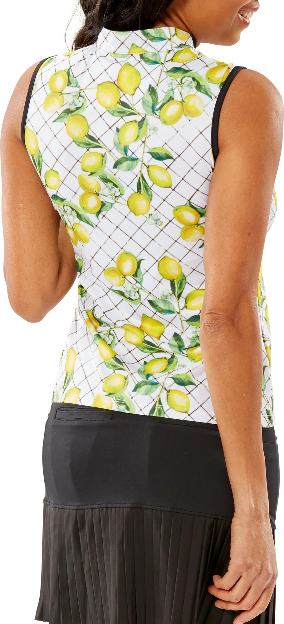 Nancy Lopez Golf Nancy Lopez Women's Tart Sleeveless Golf Polo White/multi 4 Nancy Lopez Golf Nancy Lopez Women's Tart Sleeveless Golf Polo White/multi - Image 2