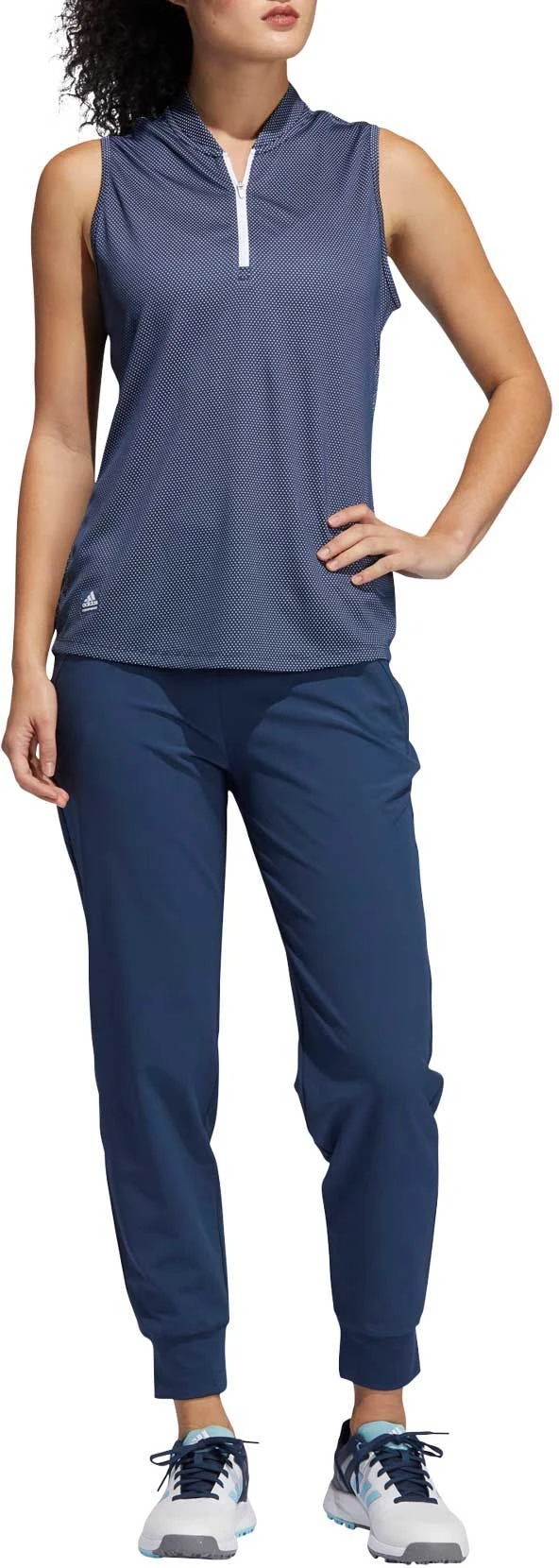 Adidas Women's Stretch Woven Golf Joggers Crew Navy 5 Adidas Women's Stretch Woven Golf Joggers Crew Navy - Image 3