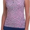 EP Pro Women's Sleeveless Multi-Texture Print Golf Polo Inky Multi -Golf Apparel Shop unnamed file 7169