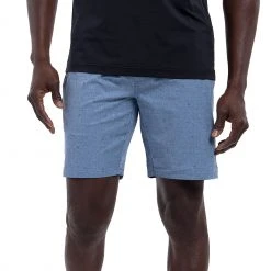 TravisMathew Men's Survivalist Golf Shorts Heather Copen Blue