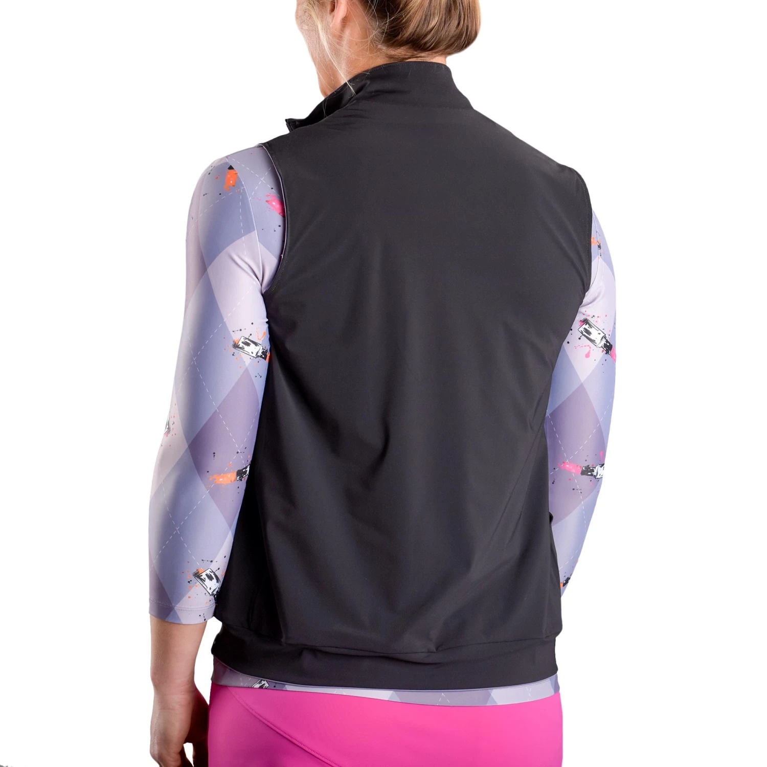 SwingDish Women's Florence Full Zip Golf Vest Purple 6 SwingDish Women's Florence Full Zip Golf Vest Purple - Image 4