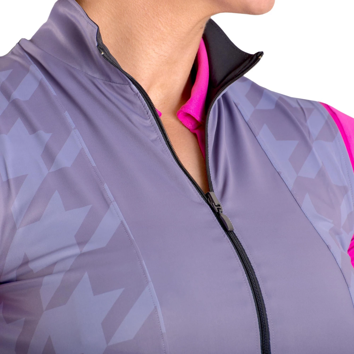 SwingDish Women's Florence Full Zip Golf Vest Purple 8 SwingDish Women's Florence Full Zip Golf Vest Purple - Image 6