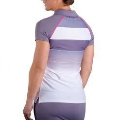 SwingDish Women's Grace Short Sleeve Golf Polo Lipstick -Golf Apparel Shop unnamed file 7311