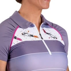 SwingDish Women's Grace Short Sleeve Golf Polo Lipstick -Golf Apparel Shop unnamed file 7313