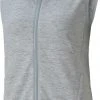 Puma Women's Cloudspun FZ Vest Light Gray Heather -Golf Apparel Shop unnamed file 7322