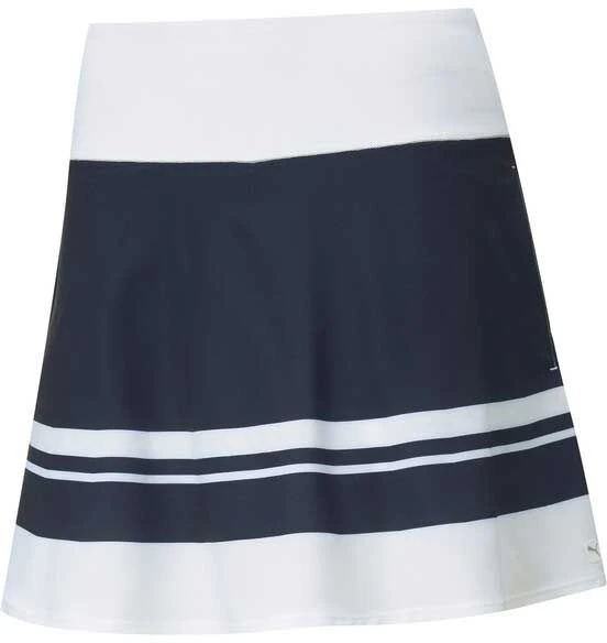 PUMA Women's PWRSHAPE Stripe 16''-18'' Golf Skirt Navy Blazer 3 PUMA Women's PWRSHAPE Stripe 16''-18'' Golf Skirt Navy Blazer
