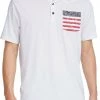 PUMA Men's Volition Paisley Pocket Golf Polo Bright White/ski Patrol