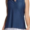 Adidas Women's Go-To Sleeveless Polo Shirt Crew Navy -Golf Apparel Shop unnamed file 7353
