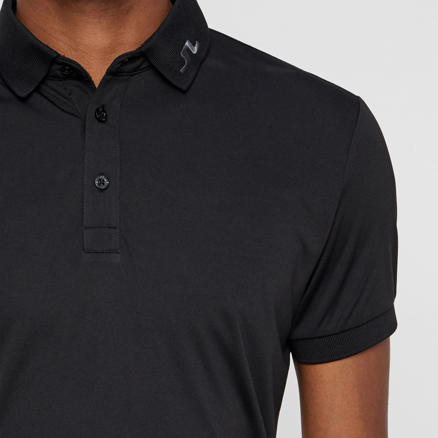 J.Lindeberg Men's KV Jersey Golf Polo Black 7 J.Lindeberg Men's KV Jersey Golf Polo Black - Image 5