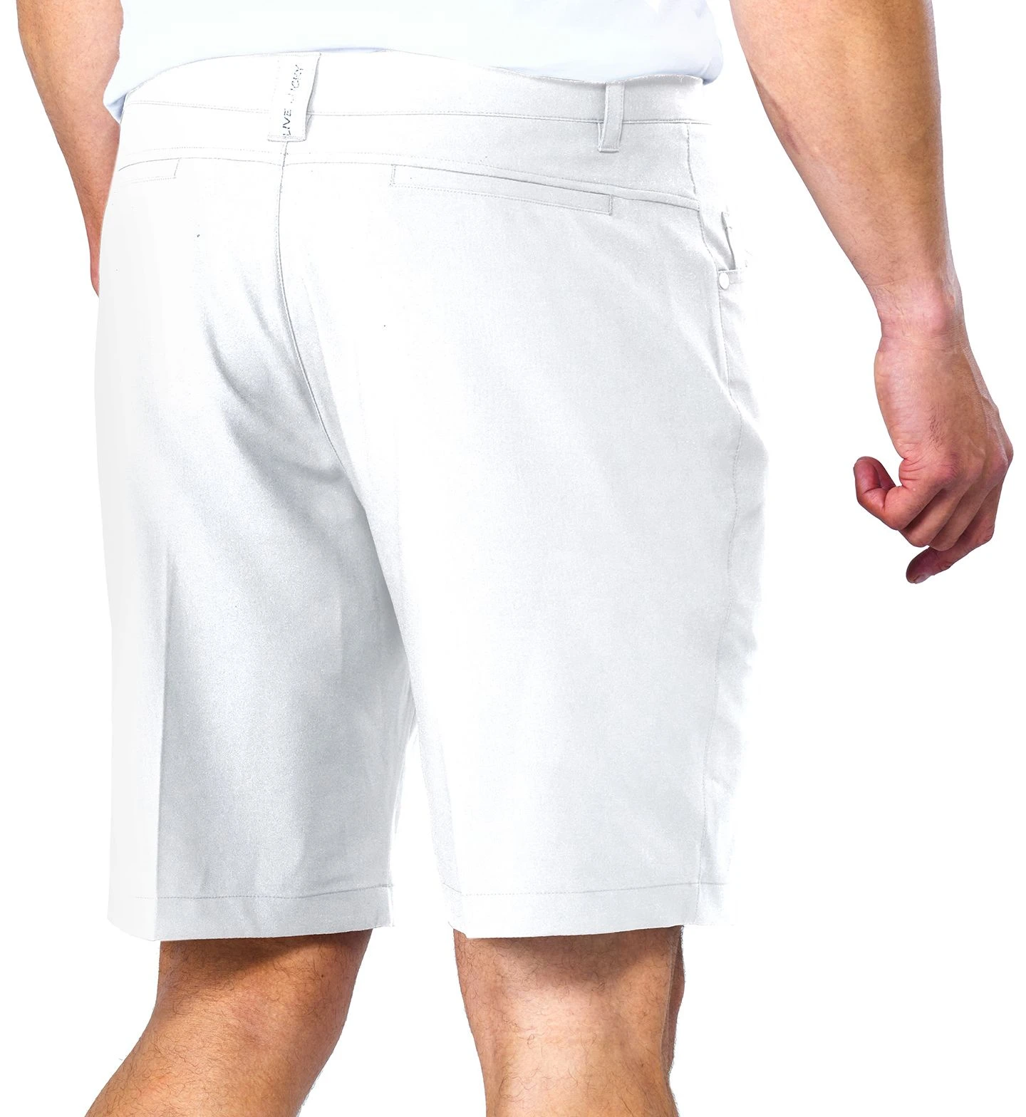 Black Clover Men's JP Golf Shorts White 4 Black Clover Men's JP Golf Shorts White - Image 2