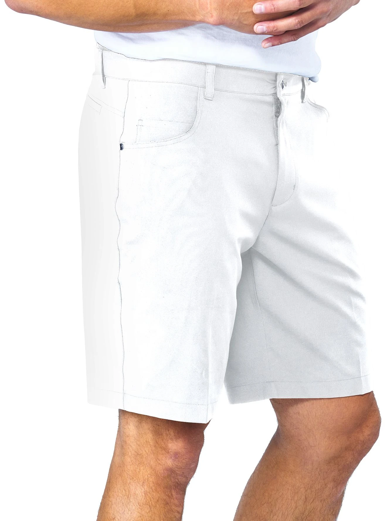 Black Clover Men's JP Golf Shorts White 5 Black Clover Men's JP Golf Shorts White - Image 3