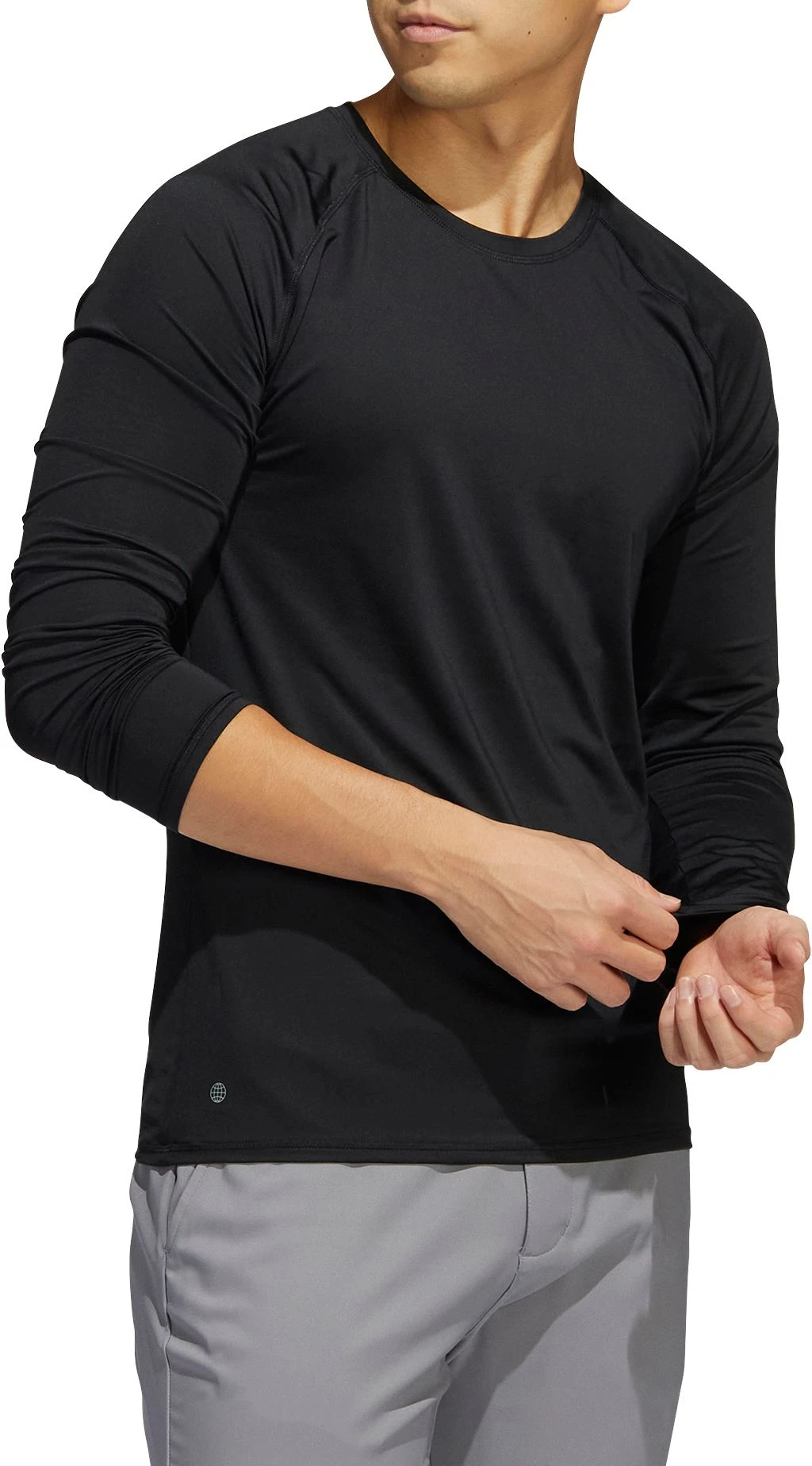Adidas Men's UPF Base Layer Golf Shirt Black 5 Adidas Men's UPF Base Layer Golf Shirt Black - Image 3