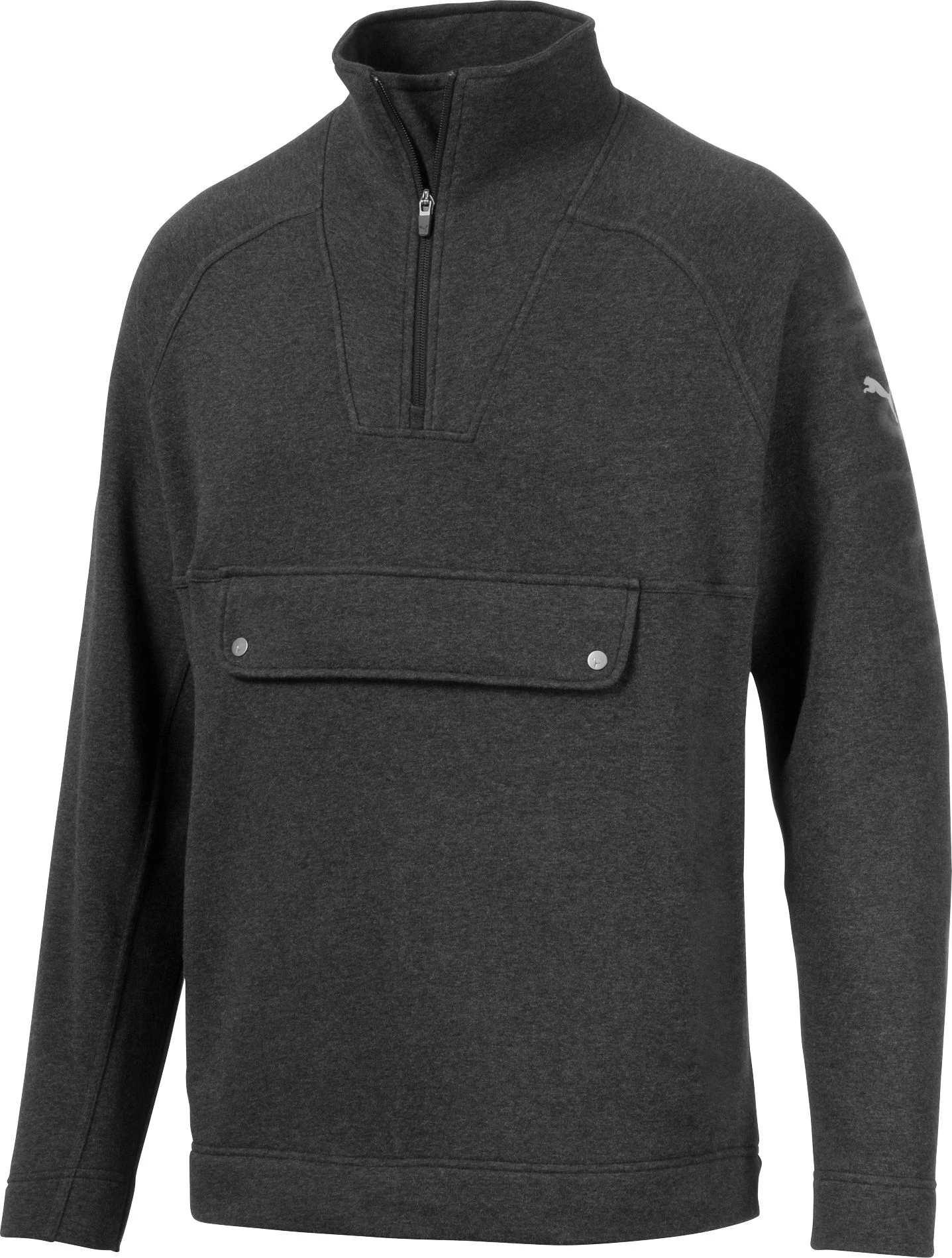 PUMA Men's Fusion 1/4 Zip Golf Pullover Puma Black Heather 3 PUMA Men's Fusion 1/4 Zip Golf Pullover Puma Black Heather
