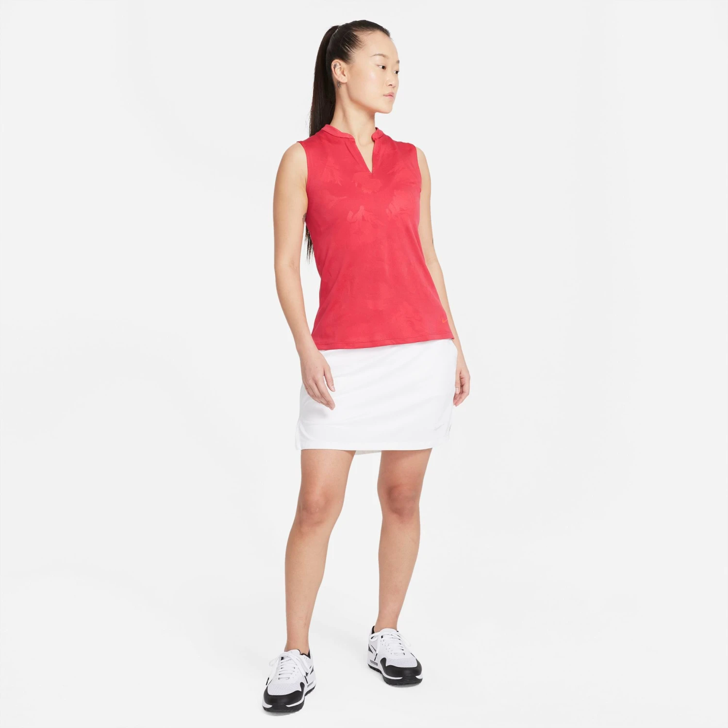Nike Women's Dri-Fit Victory Sleeveless Golf Polo Very Berry/fusion Red 4 Nike Women's Dri-Fit Victory Sleeveless Golf Polo Very Berry/fusion Red - Image 2