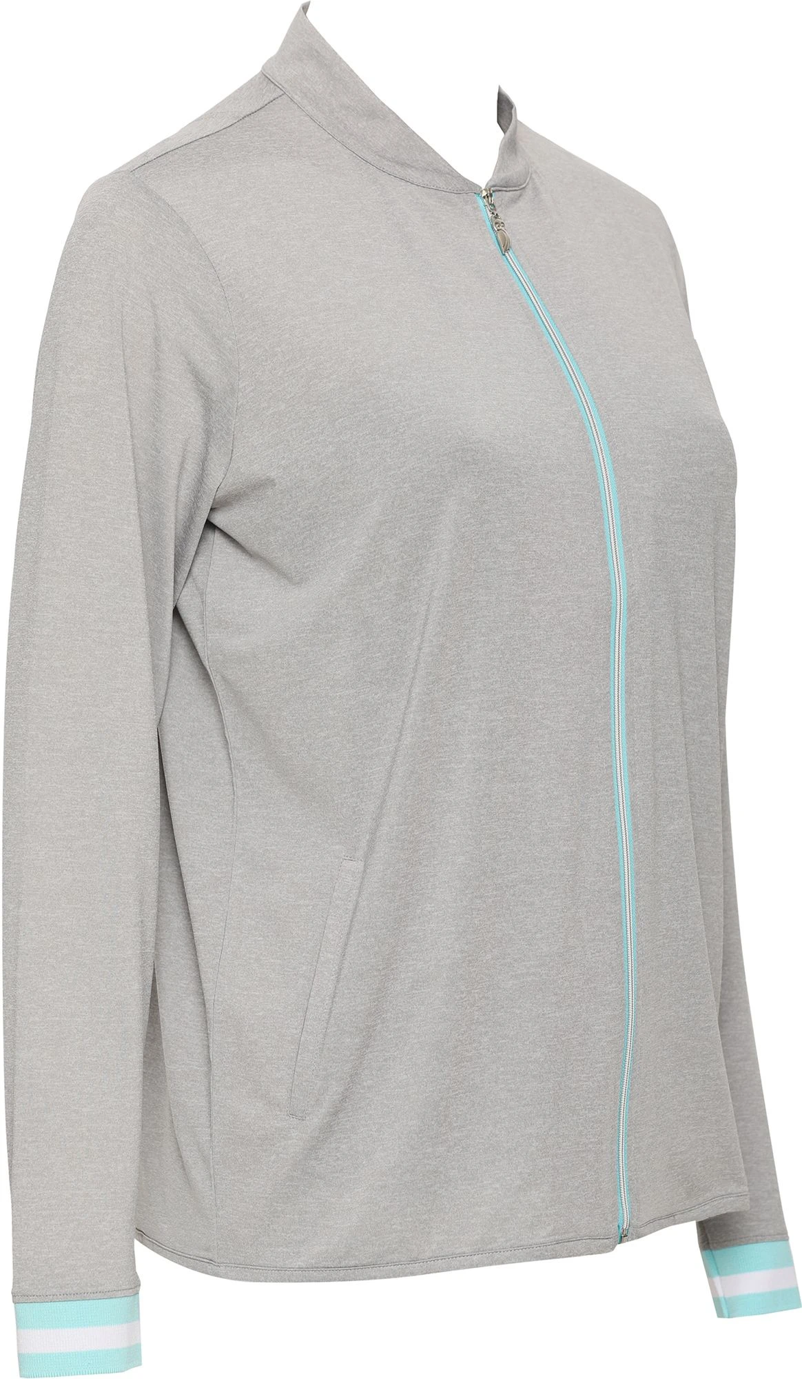 Sport Haley Women's KAI Full-Zip Golf Jacket Platinum Melange 4 Sport Haley Women's KAI Full-Zip Golf Jacket Platinum Melange - Image 2