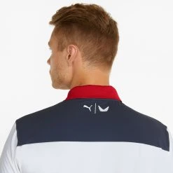 PUMA Men's Volition Colorblock Golf Polo Ski Patrol/navy Blazer -Golf Apparel Shop unnamed file 7613
