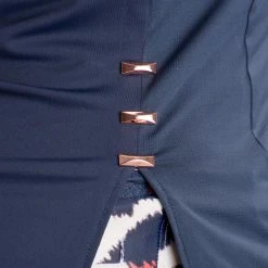 SwingDish Women's Kaye Short Sleeve Golf Polo Navy -Golf Apparel Shop unnamed file 7657