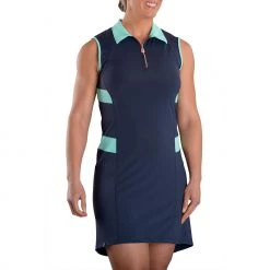 SwingDish Women's Ariel Sleeveless Golf Dress Navy