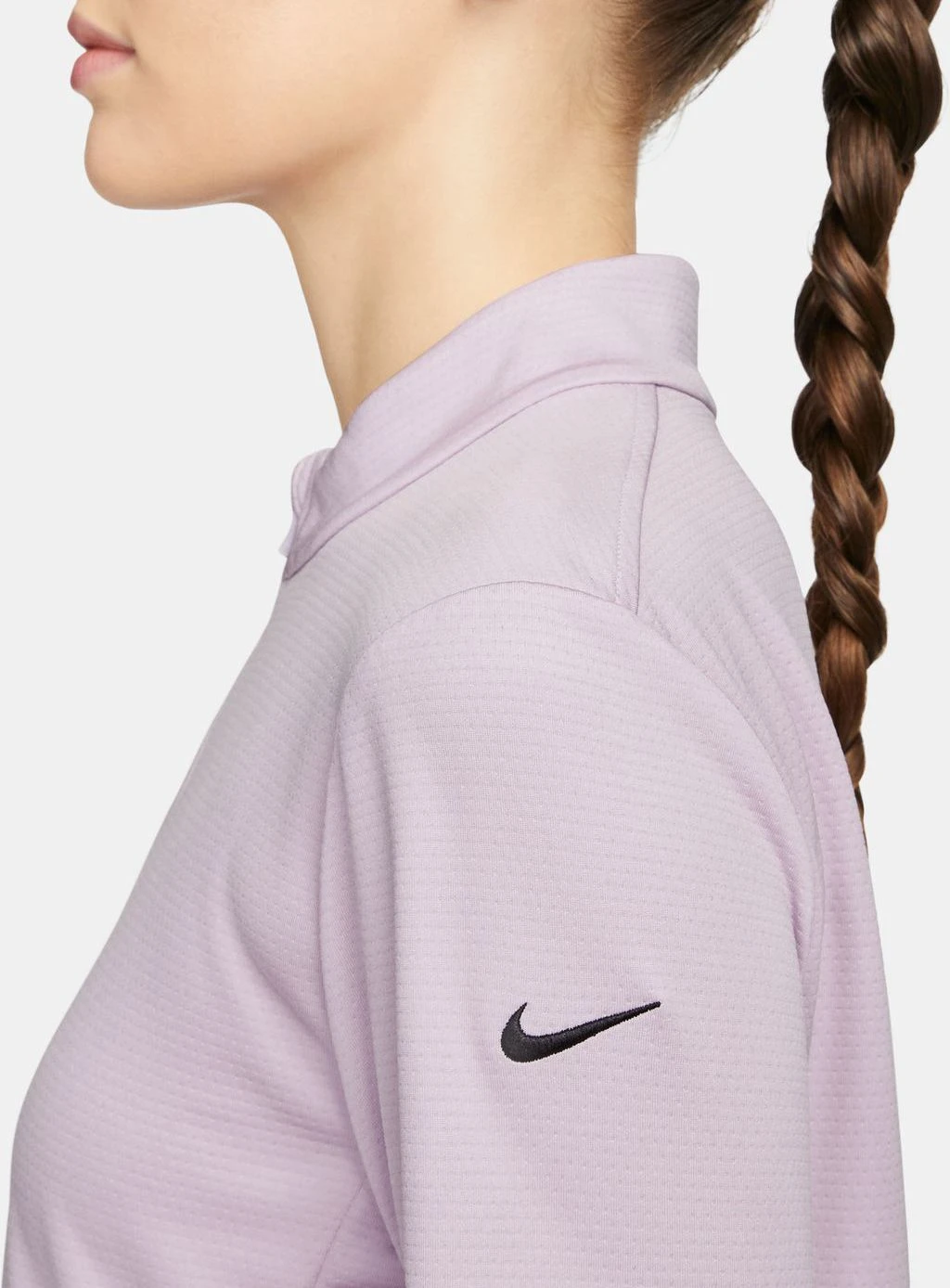 Nike Women's Dri-Fit UV Victory Golf ½ Zip Top White 7 Nike Women's Dri-Fit UV Victory Golf ½ Zip Top White - Image 5