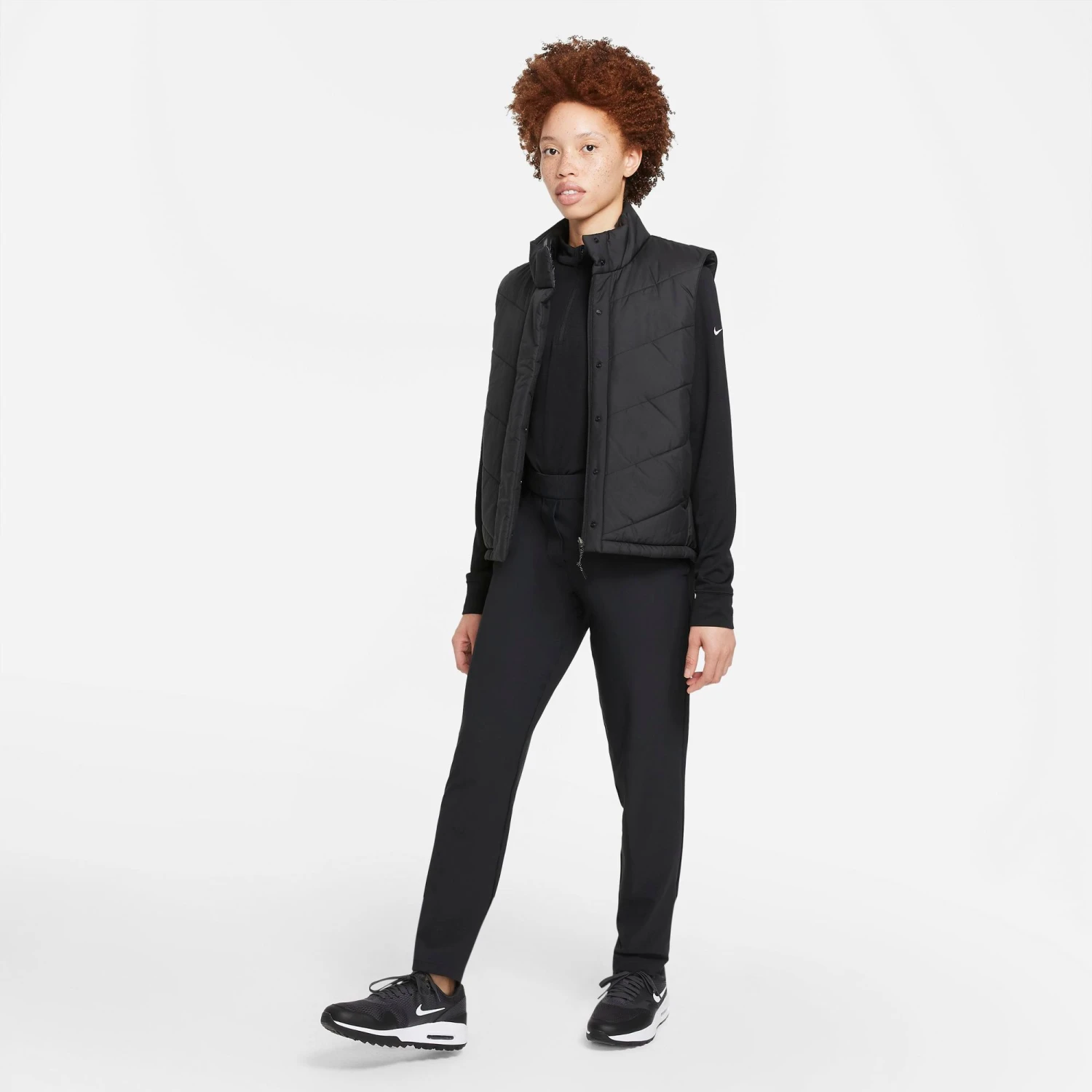 Nike Women's Therma Fit Repel Reversible Golf Vest Black/dark Smoke Grey 4 Nike Women's Therma Fit Repel Reversible Golf Vest Black/dark Smoke Grey - Image 2