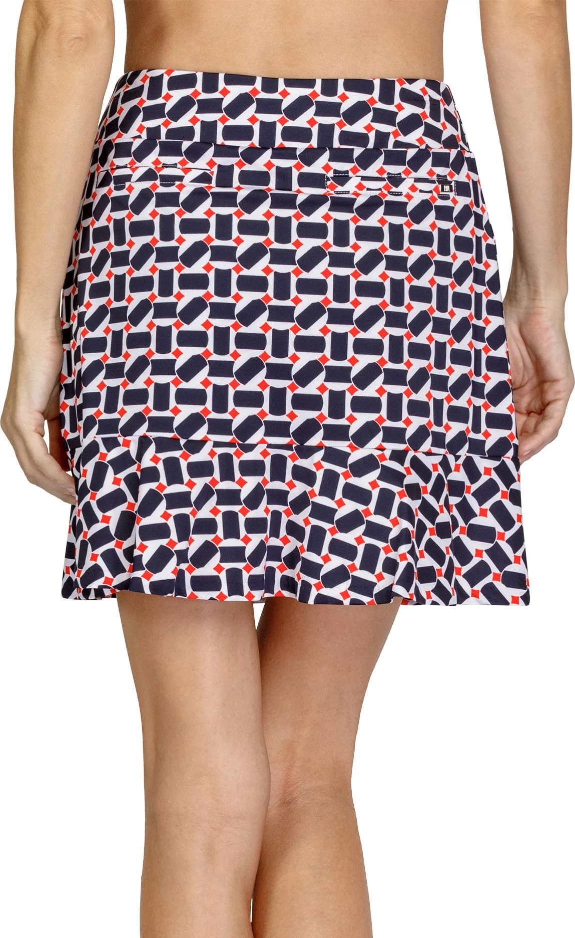 Tail Women's Isla Ruffle Hem 18" Golf Skort Geo Maze 4 Tail Women's Isla Ruffle Hem 18" Golf Skort Geo Maze - Image 2