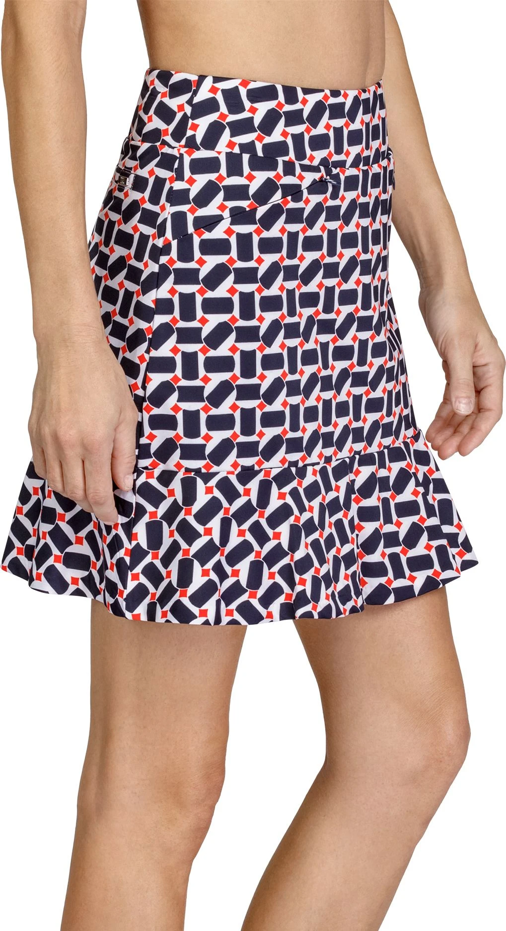 Tail Women's Isla Ruffle Hem 18" Golf Skort Geo Maze 5 Tail Women's Isla Ruffle Hem 18" Golf Skort Geo Maze - Image 3