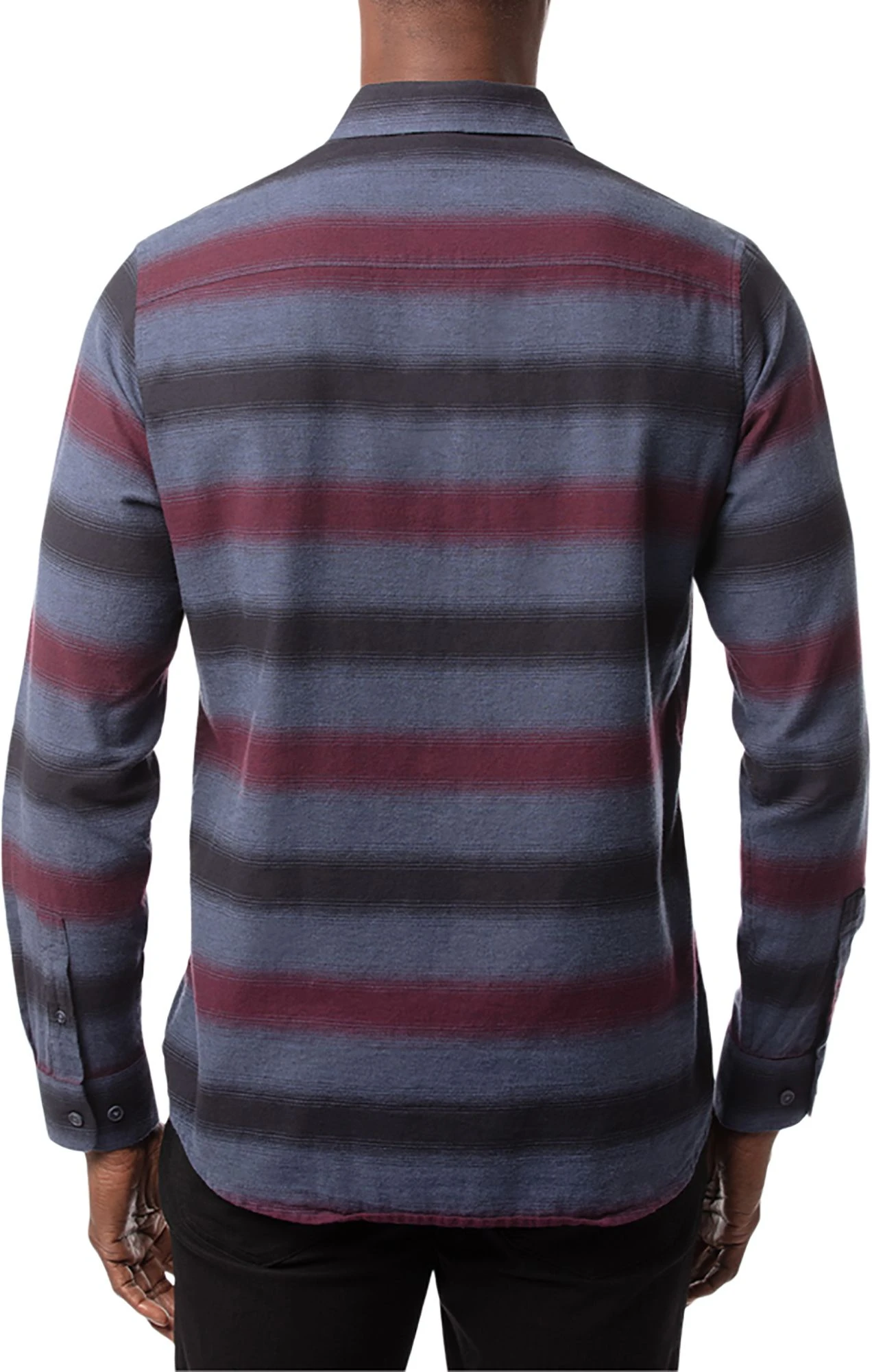 TravisMathew Men's On And On Button-Up Flannel Golf Shirt Blue Night 4 TravisMathew Men's On And On Button-Up Flannel Golf Shirt Blue Night - Image 2