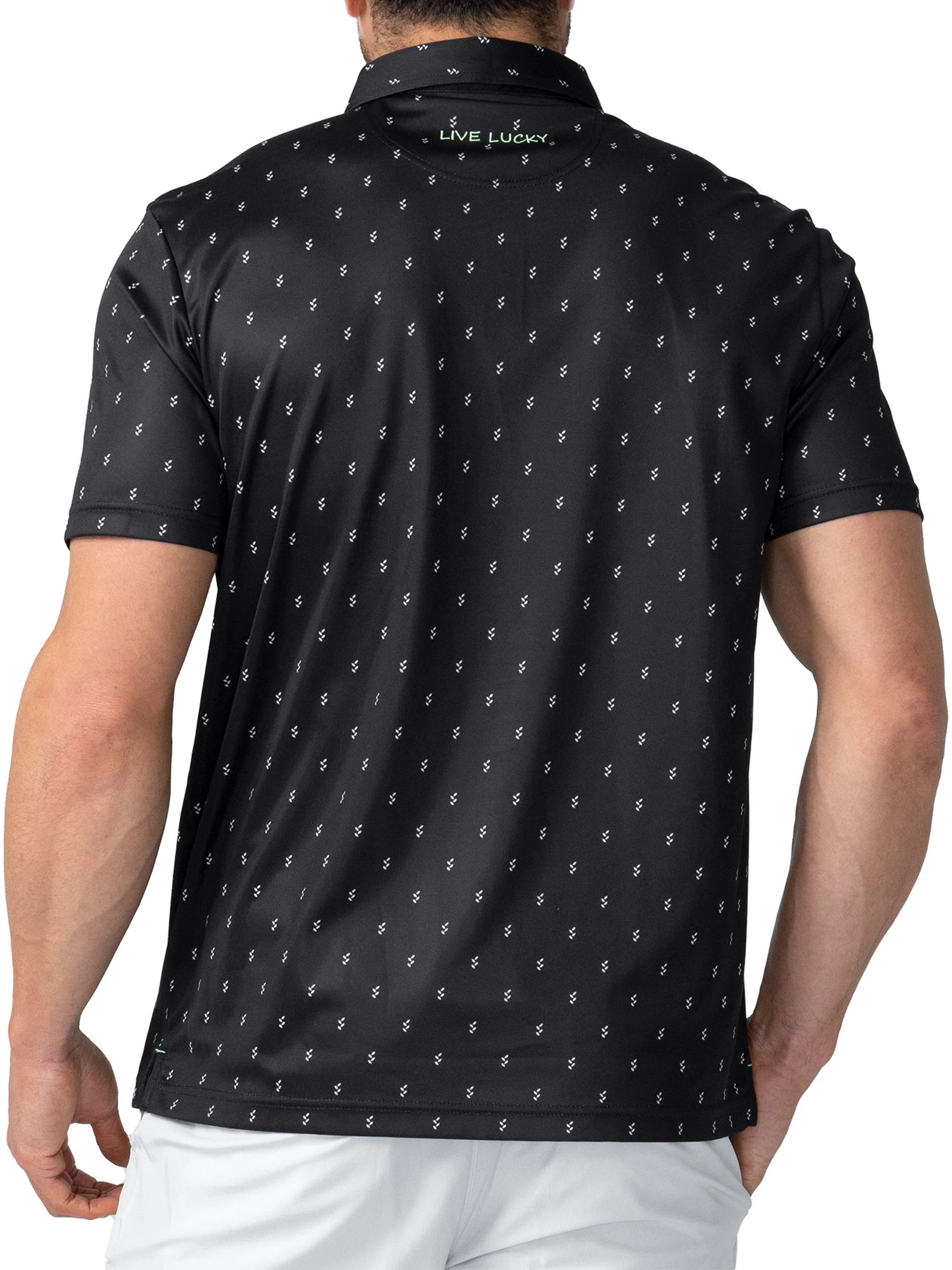 Black Clover Men's Four Leaf Golf Polo 4 Black Clover Men's Four Leaf Golf Polo - Image 2