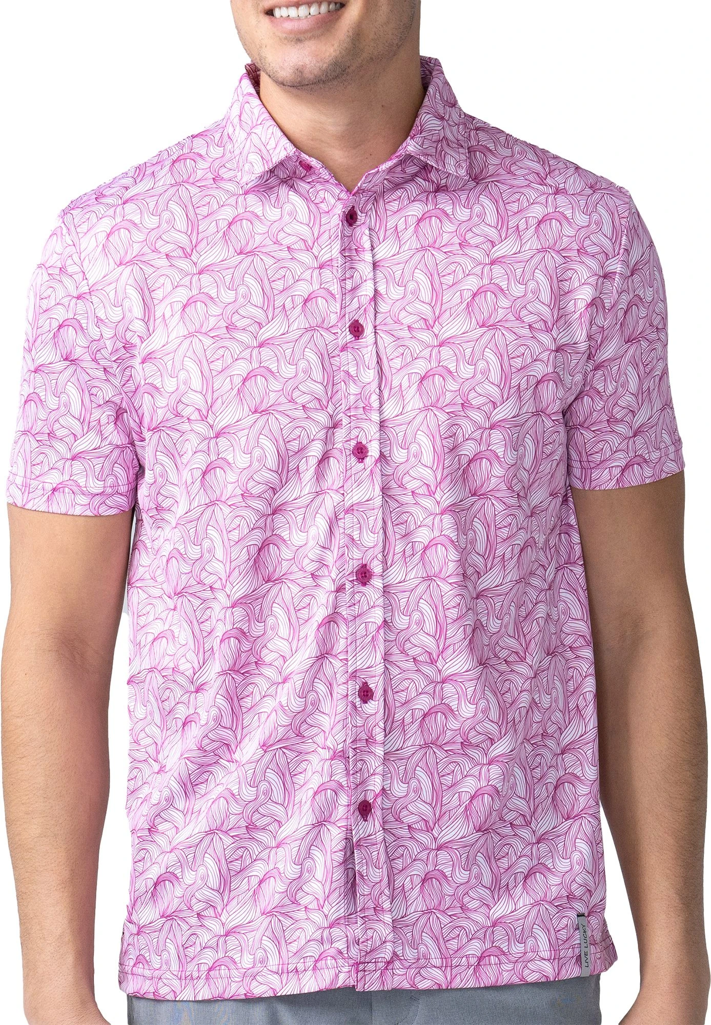 Black Clover Men's Botanical Golf Polo 3 Black Clover Men's Botanical Golf Polo