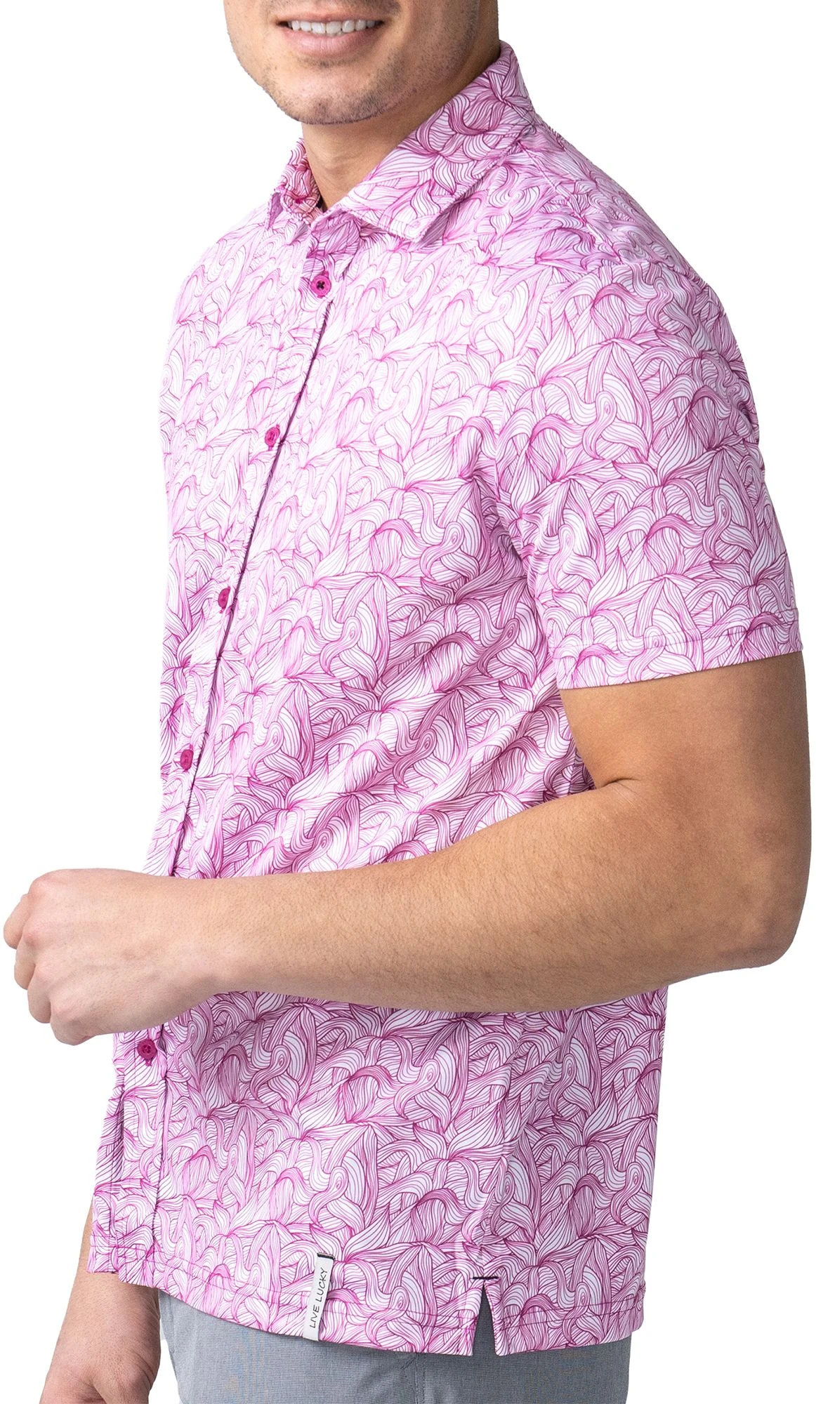 Black Clover Men's Botanical Golf Polo 5 Black Clover Men's Botanical Golf Polo - Image 3