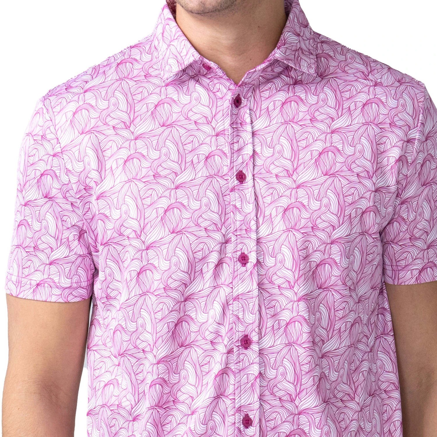 Black Clover Men's Botanical Golf Polo 6 Black Clover Men's Botanical Golf Polo - Image 4