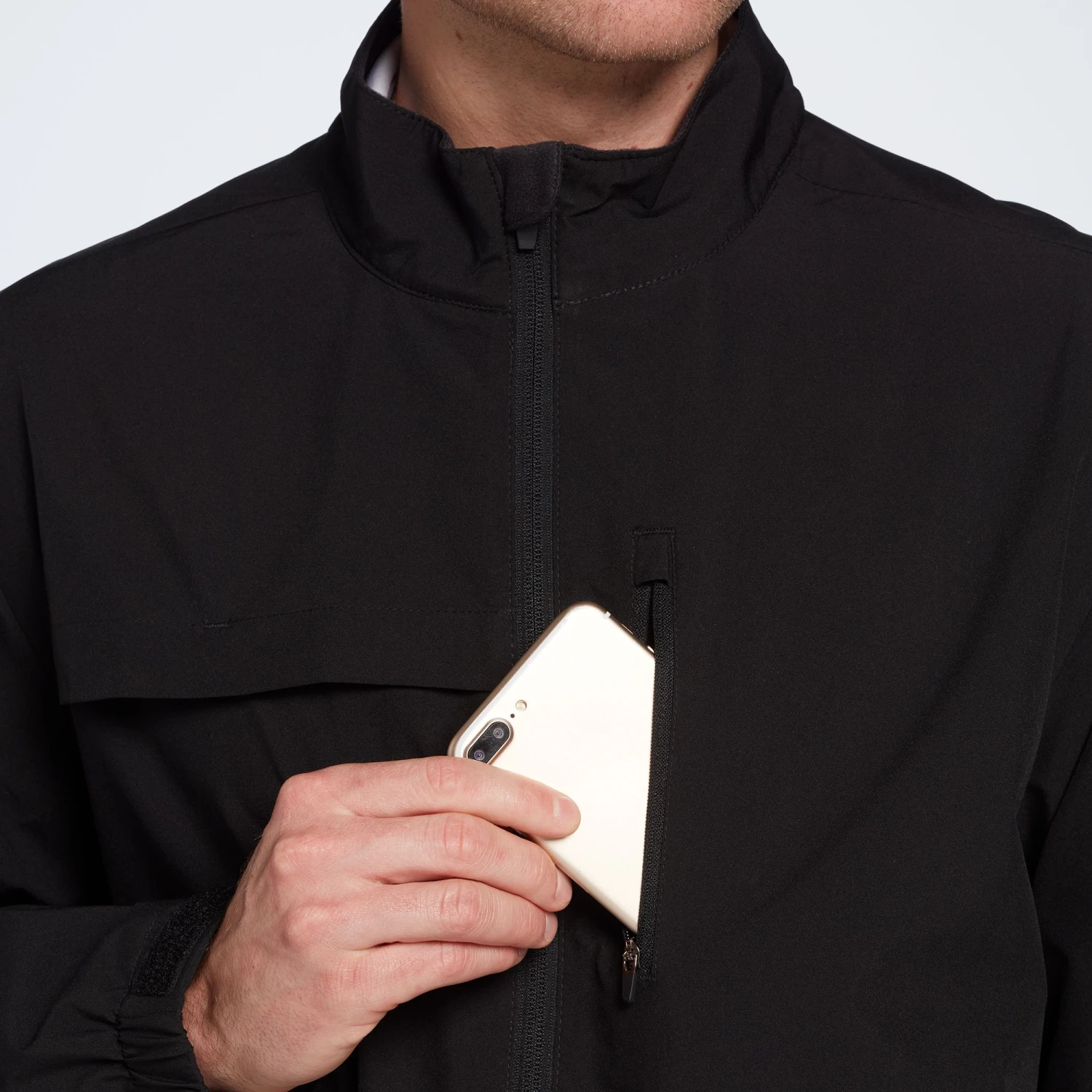 Walter Hagen Men's 2 & 1 Golf Rain Jacket Black 8 Walter Hagen Men's 2 & 1 Golf Rain Jacket Black - Image 6