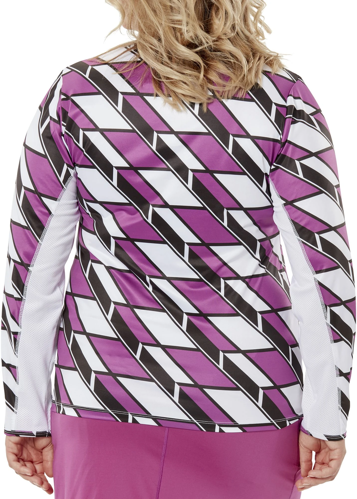 Nancy Lopez Golf Nancy Lopez Aspiration Long Sleeve Shirt For Women White Multi 4 Nancy Lopez Golf Nancy Lopez Aspiration Long Sleeve Shirt For Women White Multi - Image 2