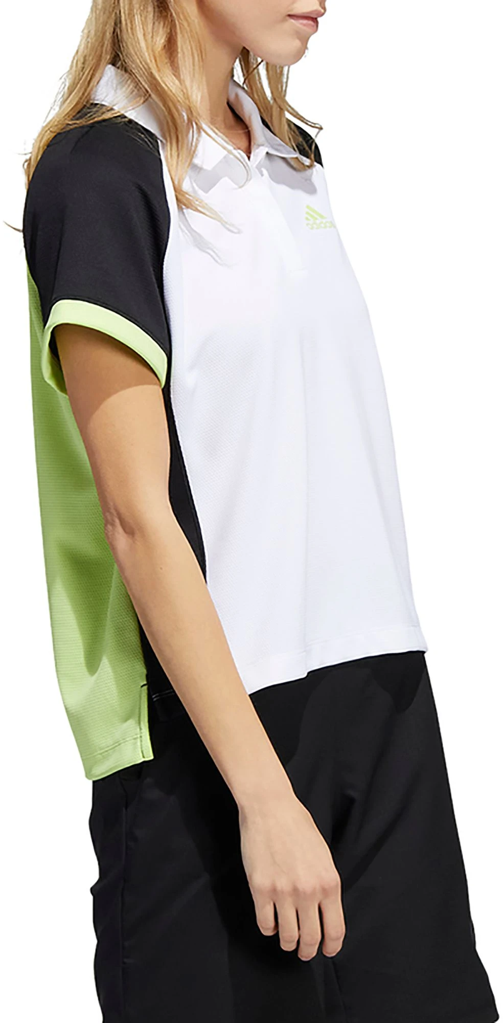 Adidas Women's Colorblock Golf Polo White 5 Adidas Women's Colorblock Golf Polo White - Image 3
