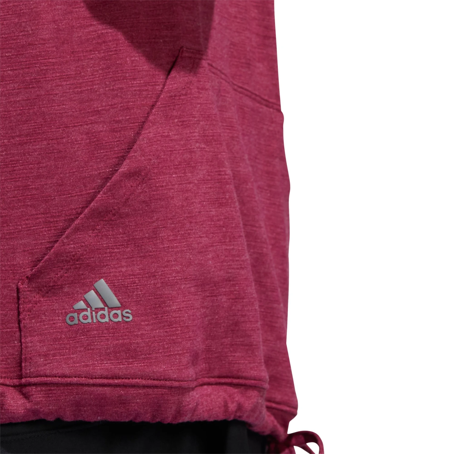 Adidas Women's Essentials Slub Recycled Golf Hoodie Legacy Burgundy/white 7 Adidas Women's Essentials Slub Recycled Golf Hoodie Legacy Burgundy/white - Image 5
