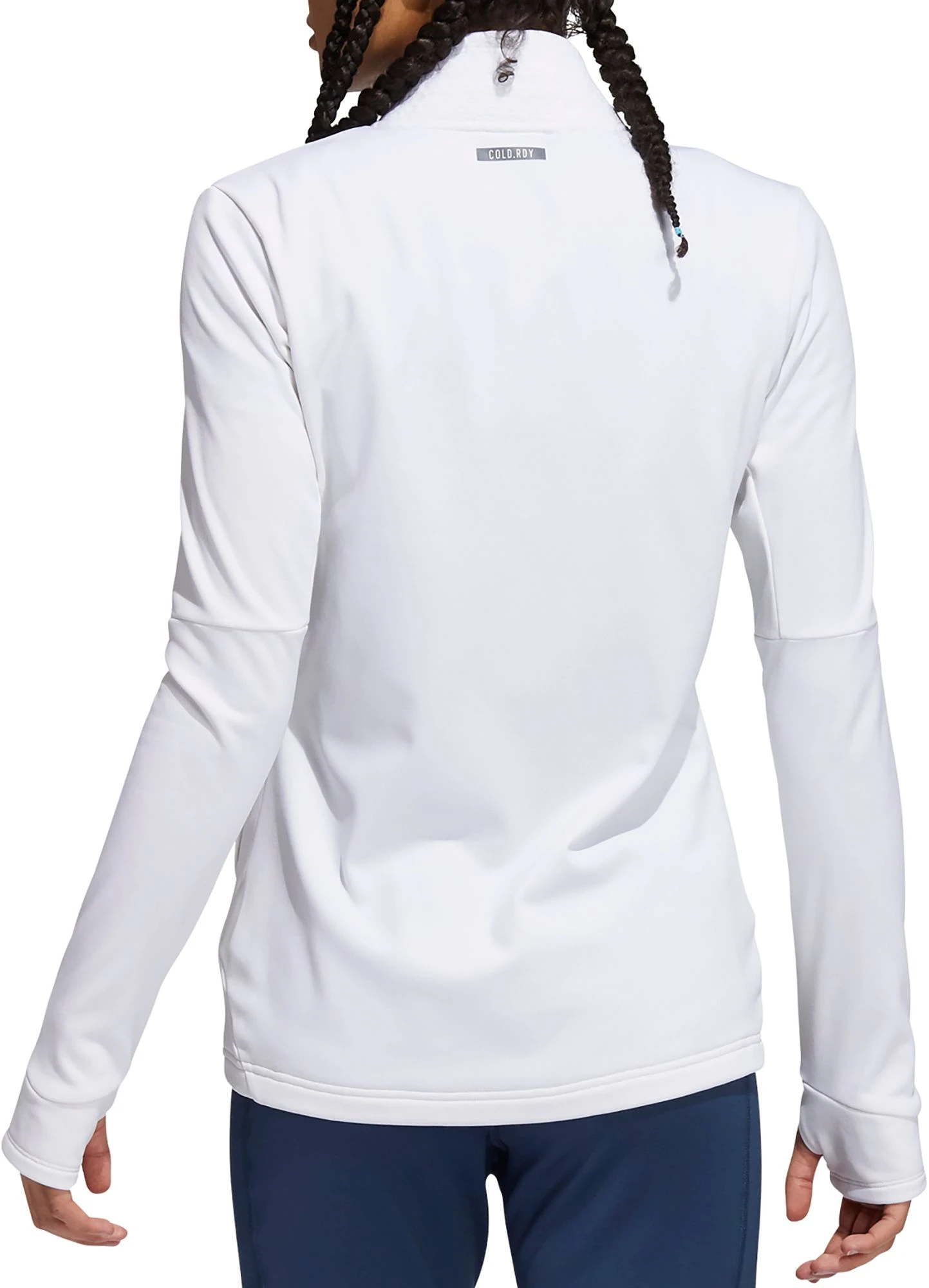 Adidas Women's Primegreen COLD.RDY Full Zip Golf Jacket White 4 Adidas Women's Primegreen COLD.RDY Full Zip Golf Jacket White - Image 2