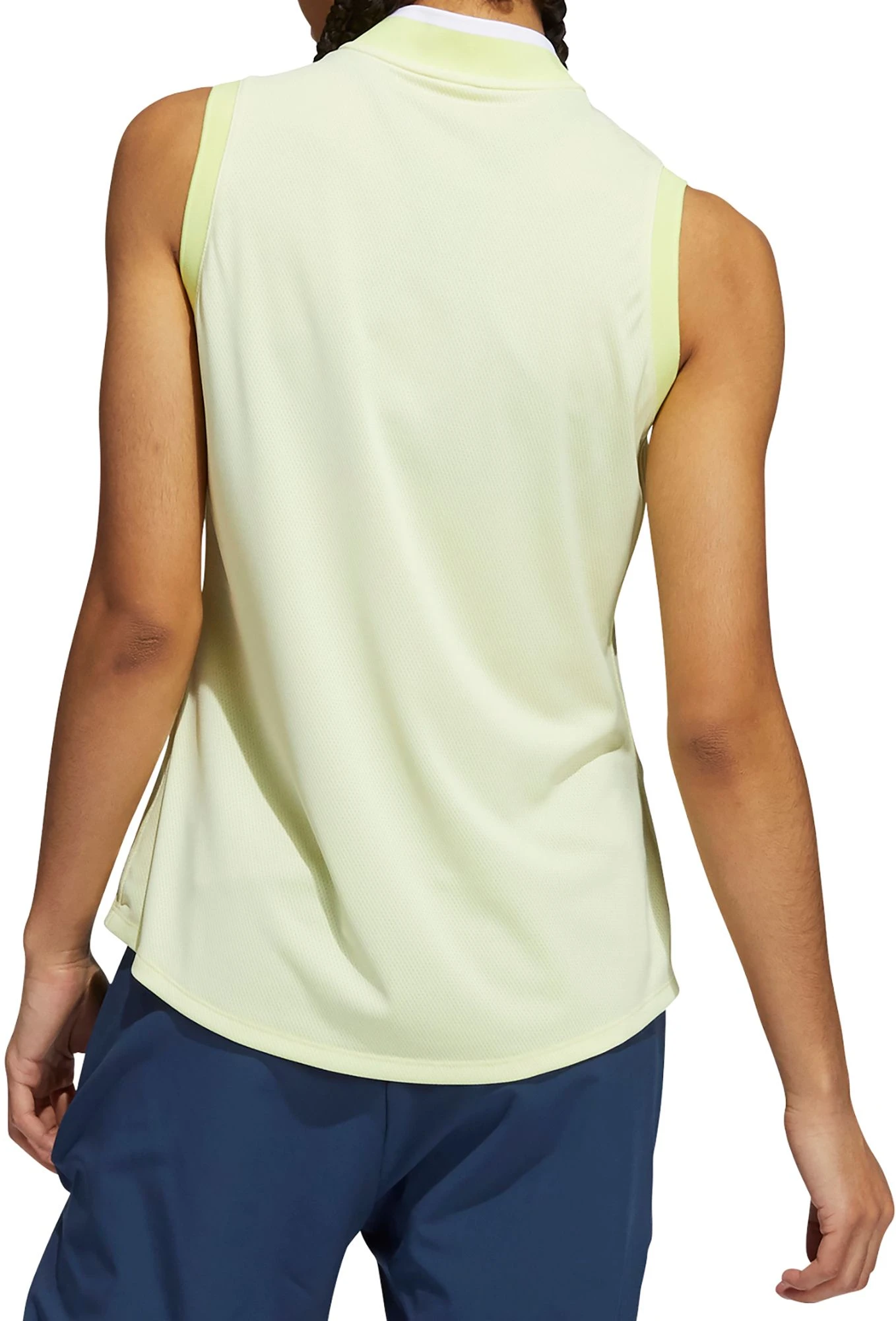Adidas Women's Equipment Sleeveless Golf Polo Shirt Pulse Yellow 5 Adidas Women's Equipment Sleeveless Golf Polo Shirt Pulse Yellow - Image 3
