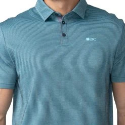 Black Clover Men's Travis Golf Polo Dark Grey -Golf Apparel Shop unnamed file 7957