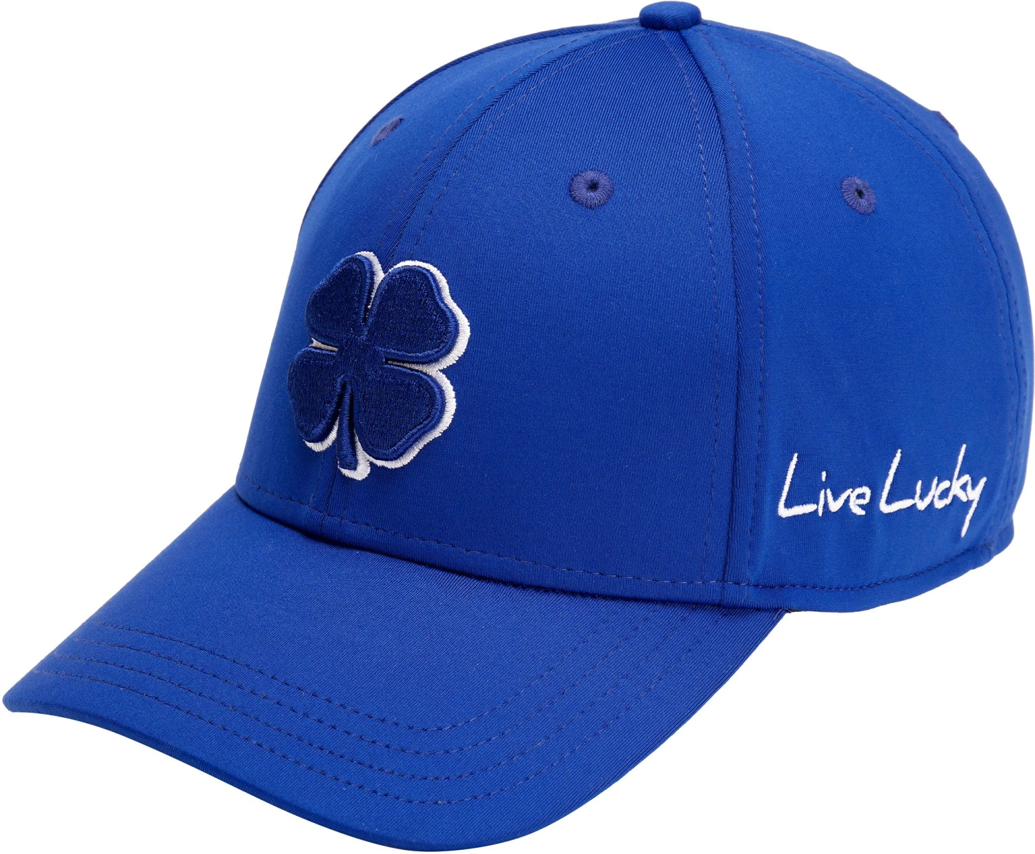 Black Clover Men's Premium Clover 99 Fitted Golf Hat Royal 6 Black Clover Men's Premium Clover 99 Fitted Golf Hat Royal - Image 4