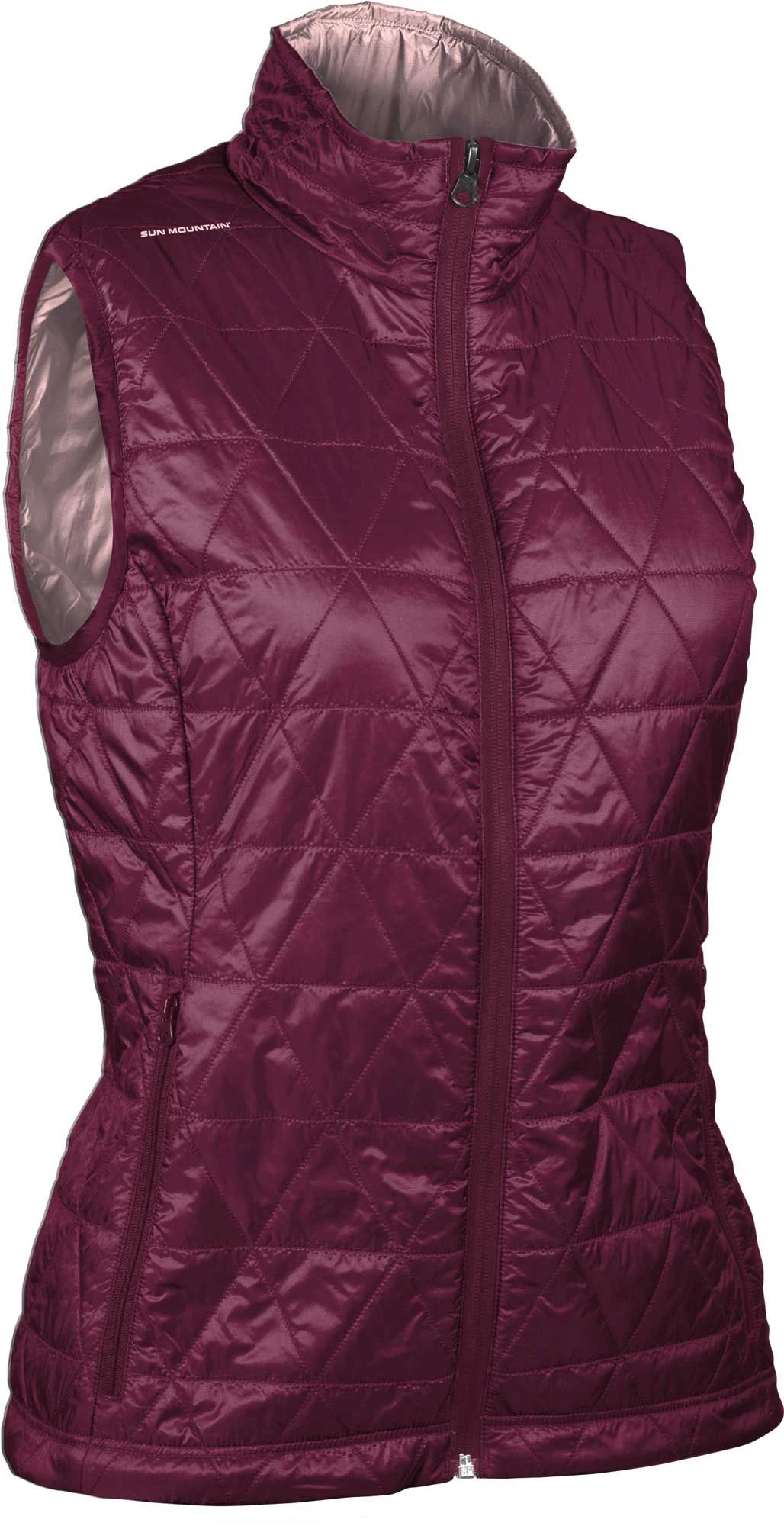 Sun Mountain Women's Mesa Golf Vest Berry 3 Sun Mountain Women's Mesa Golf Vest Berry