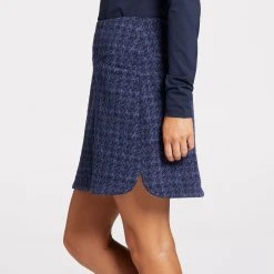 Lady Hagen Women's 17" Boucle Golf Skort Marlin/dark Navy 10 Lady Hagen Women's 17" Boucle Golf Skort Marlin/dark Navy -Golf Apparel Shop unnamed file 808