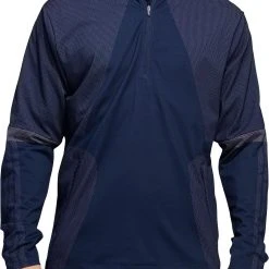 Adidas Men's Warp Knit 1/4 Zip Golf Jacket Collegiate Navy
