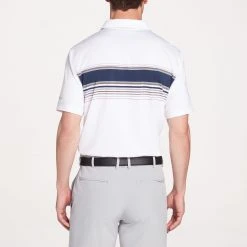 Walter Hagen Men's Perfect 11 Chest Stripe Yarn Dye Golf Polo Crisp White/navy -Golf Apparel Shop unnamed file 816