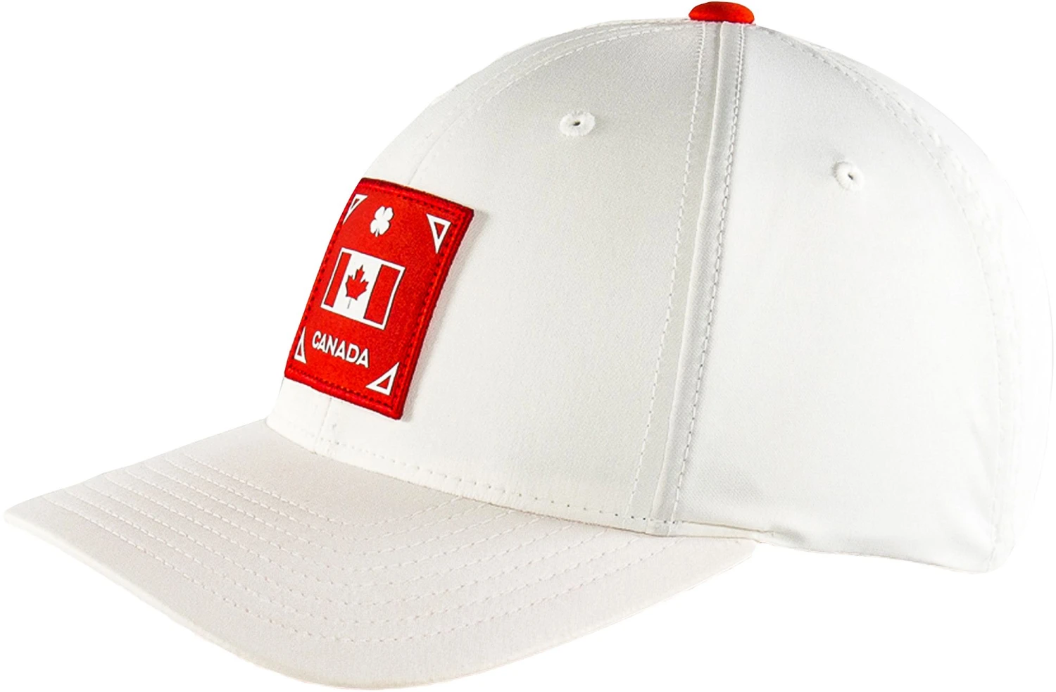 Black Clover Men's Canada Represent Fitted Golf Hat White 5 Black Clover Men's Canada Represent Fitted Golf Hat White - Image 3