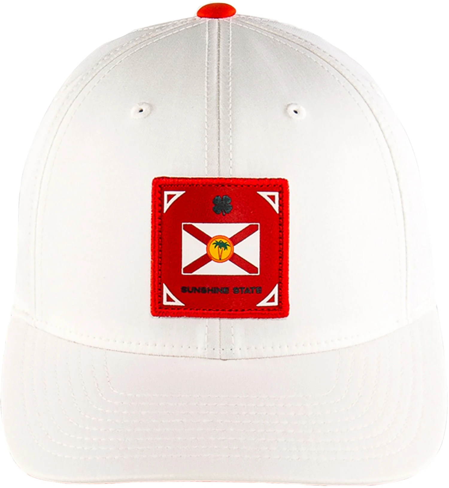 Black Clover Men's Florida Represent Fitted Golf Hat White 3 Black Clover Men's Florida Represent Fitted Golf Hat White