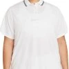 Nike Women's Victory Solid Short Sleeve Golf Polo White -Golf Apparel Shop unnamed file 8216